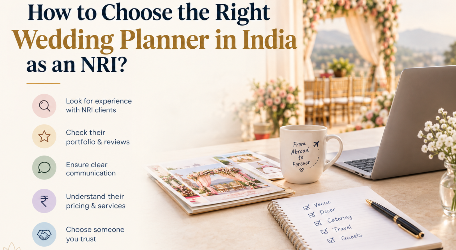 How to Choose the Right Wedding Planner in India as an NRI?